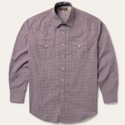 Four Point Geo Print Western Shirt