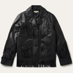 Fringe Leather Jacket