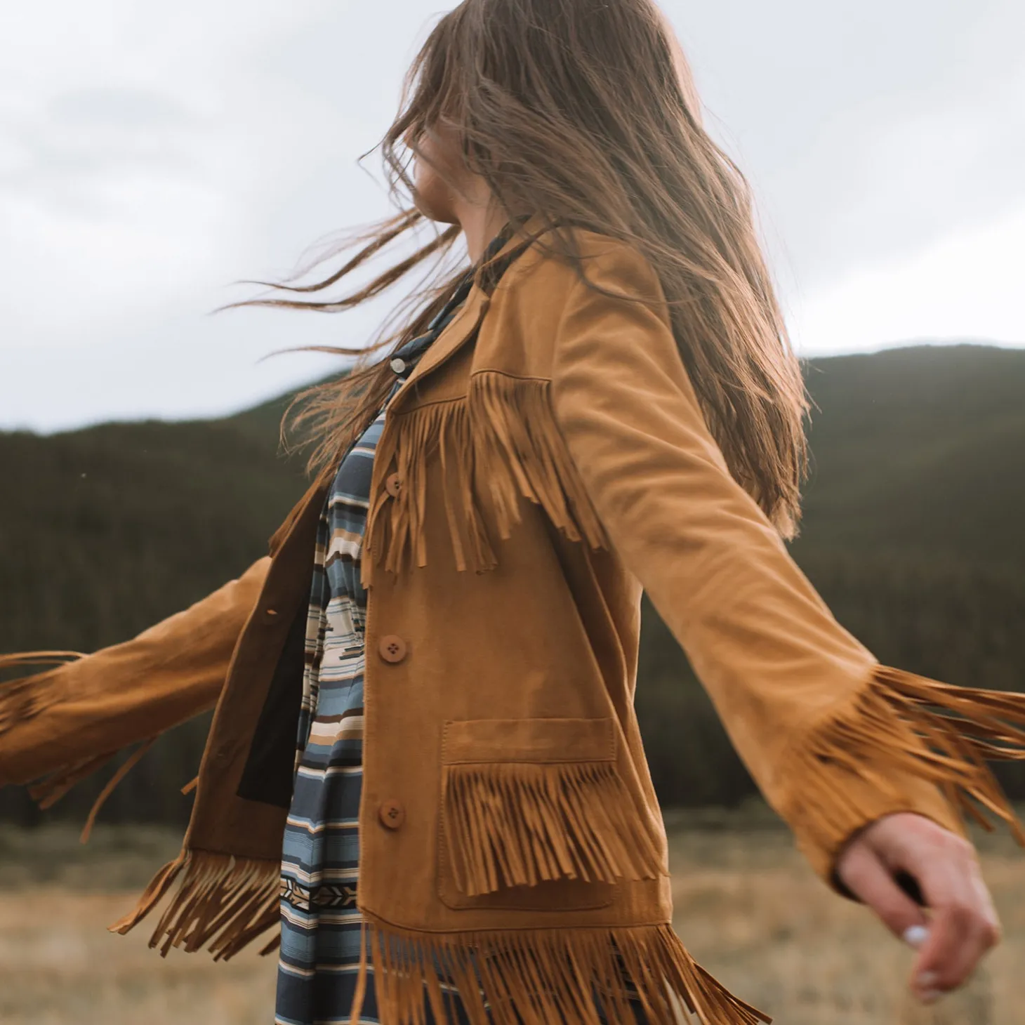 Fringe Suede Jacket