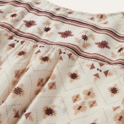 Gaucho Print Herringbone Blouse