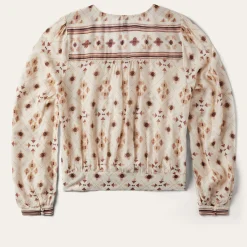 Gaucho Print Herringbone Blouse