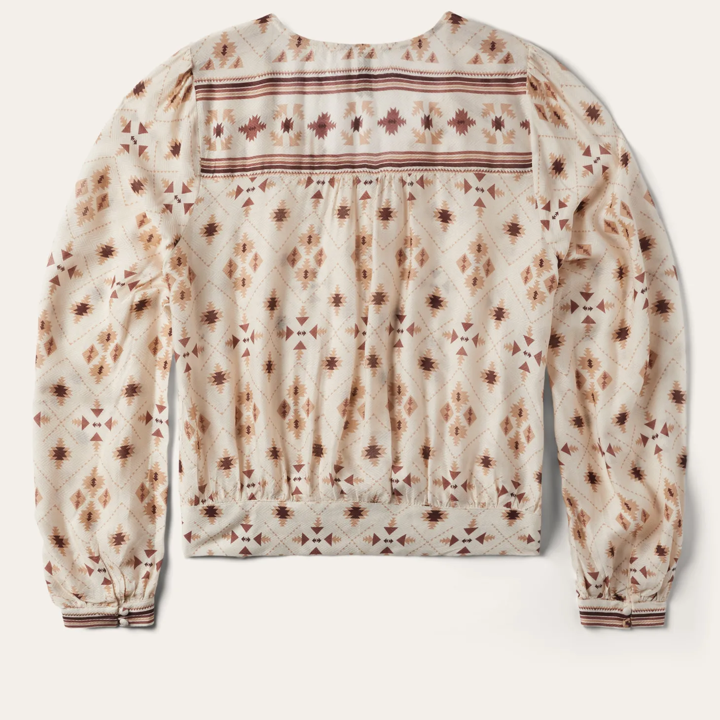 Gaucho Print Herringbone Blouse