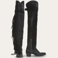 Glam Over-The-Knee Fringe Boot