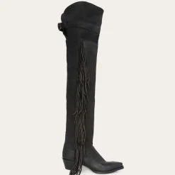 Glam Over-The-Knee Fringe Boot
