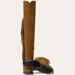 Glam Over-The-Knee Fringe Boot