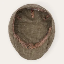 Glen Check Linen/Silk Kent Cap
