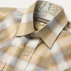 Gold Dust Plaid Short Sleeve Shirt