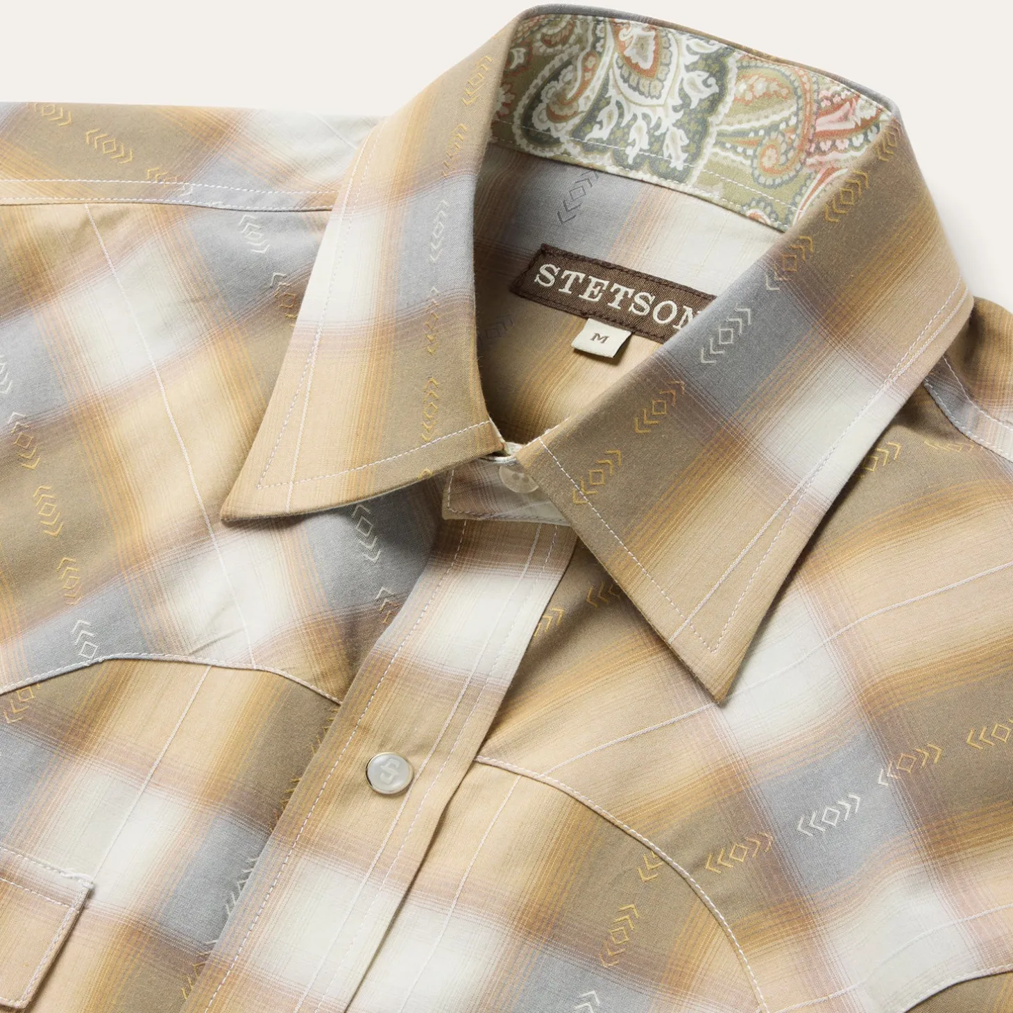Gold Dust Plaid Short Sleeve Shirt