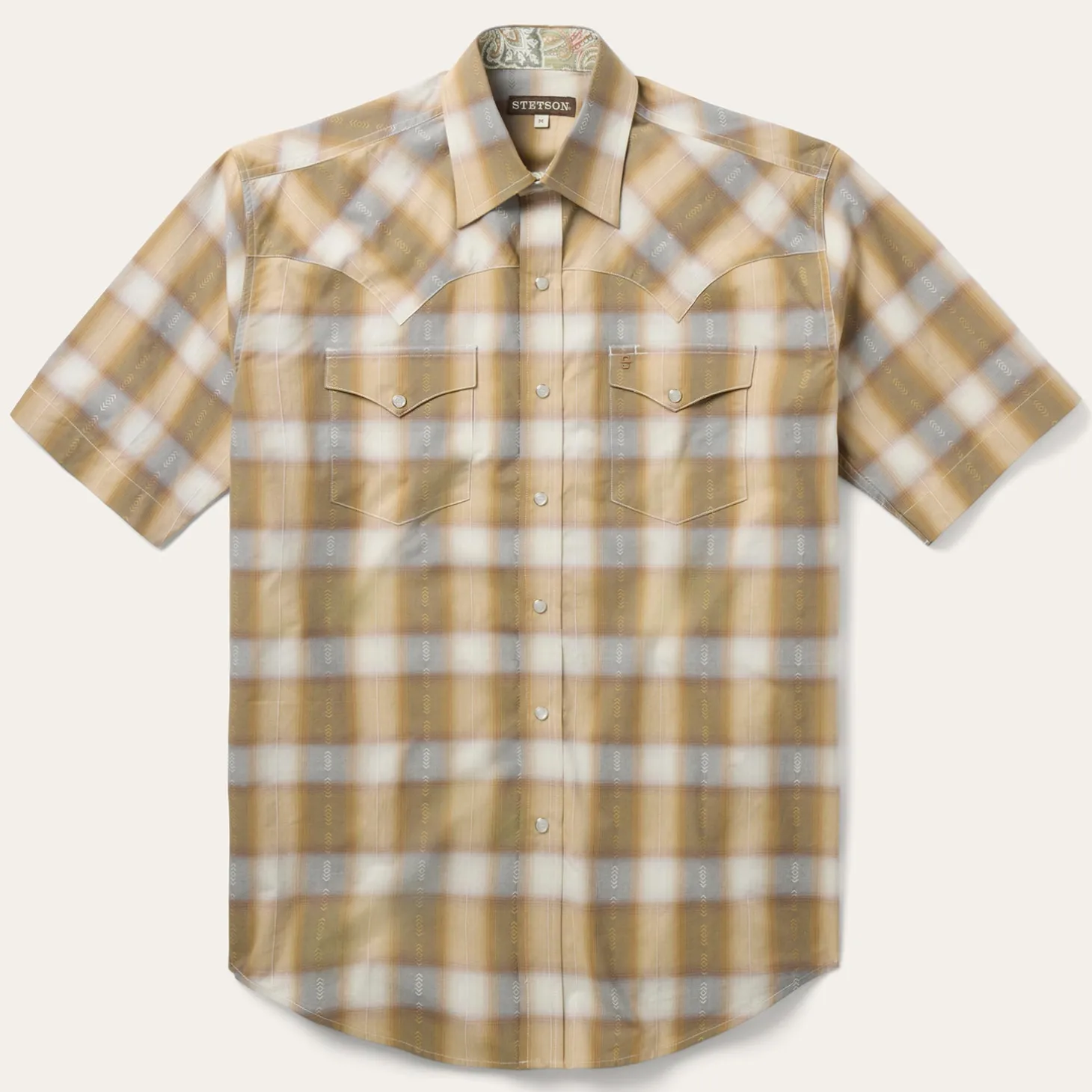 Gold Dust Plaid Short Sleeve Shirt
