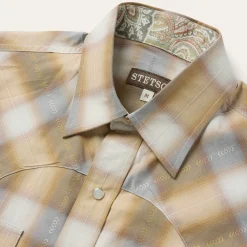Gold Dust Plaid Western Shirt