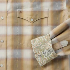 Gold Dust Plaid Western Shirt