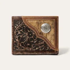 Hair-On-Hide Concho Bi-Fold Wallet