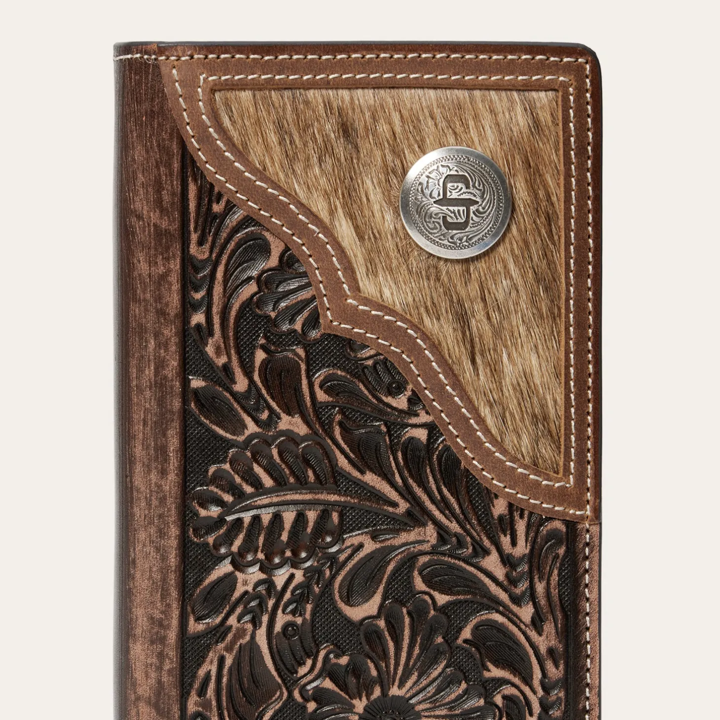 Hair-On-Hide Concho Checkbook