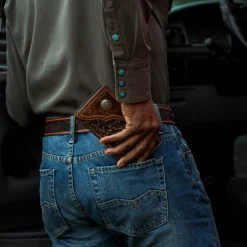 Hair-On-Hide Concho Checkbook