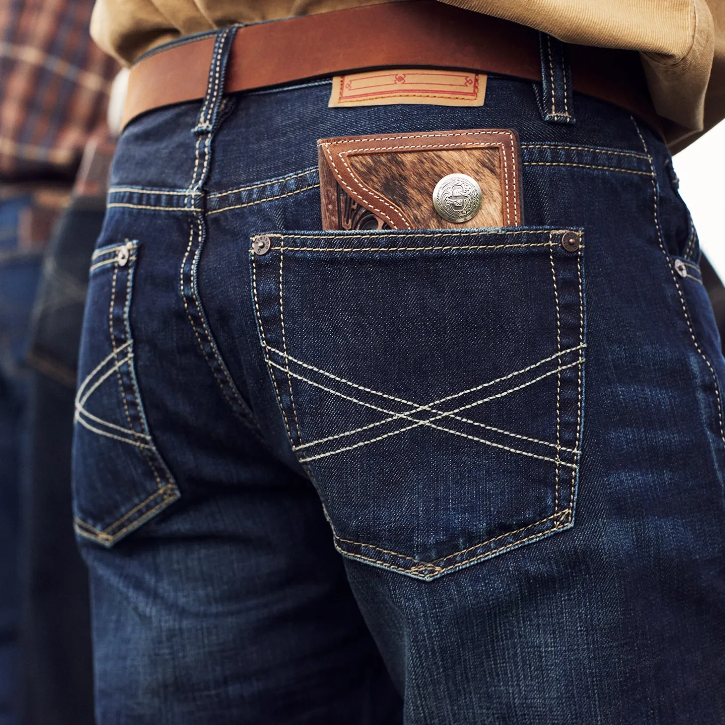 Hair-On-Hide Concho Checkbook