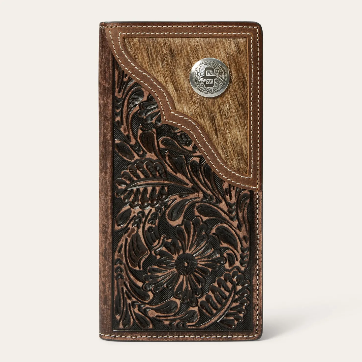 Hair-On-Hide Concho Checkbook