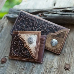 Hair-On-Hide Concho Checkbook