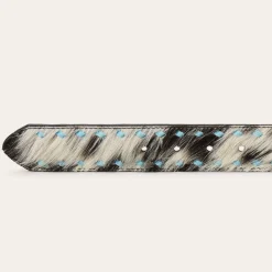 Hair-On-Hide Laced Belt