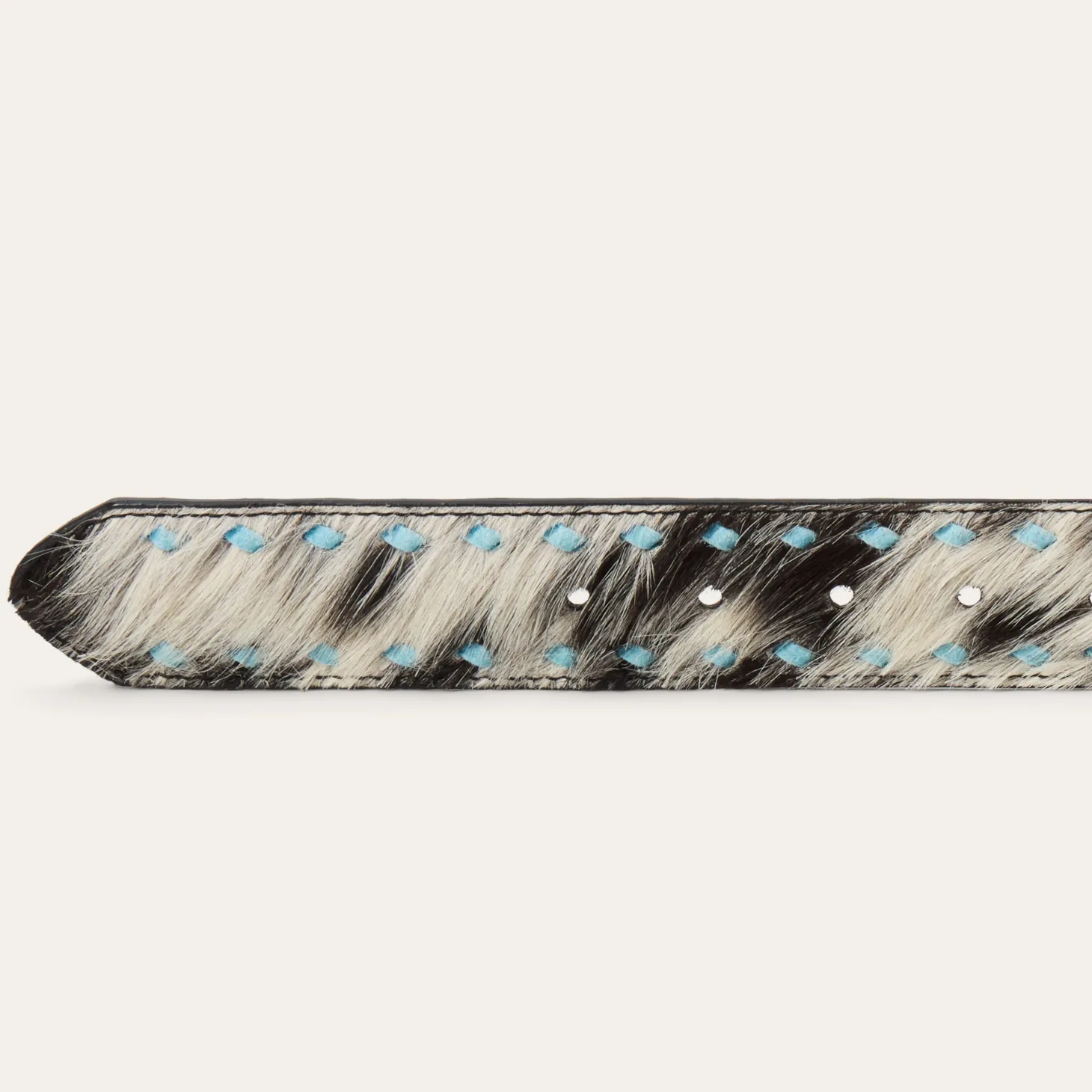 Hair-On-Hide Laced Belt