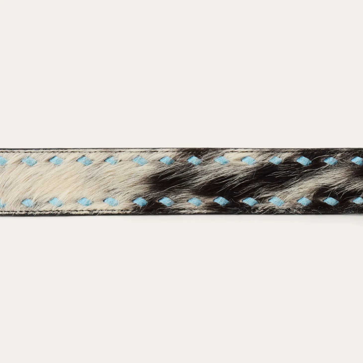 Hair-On-Hide Laced Belt