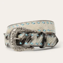 Hair-On-Hide Laced Belt
