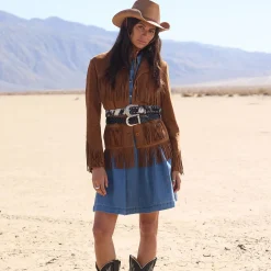 Hair-On-Hide Laced Belt