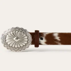 Hair-On-Hide Southwestern Buckle Belt