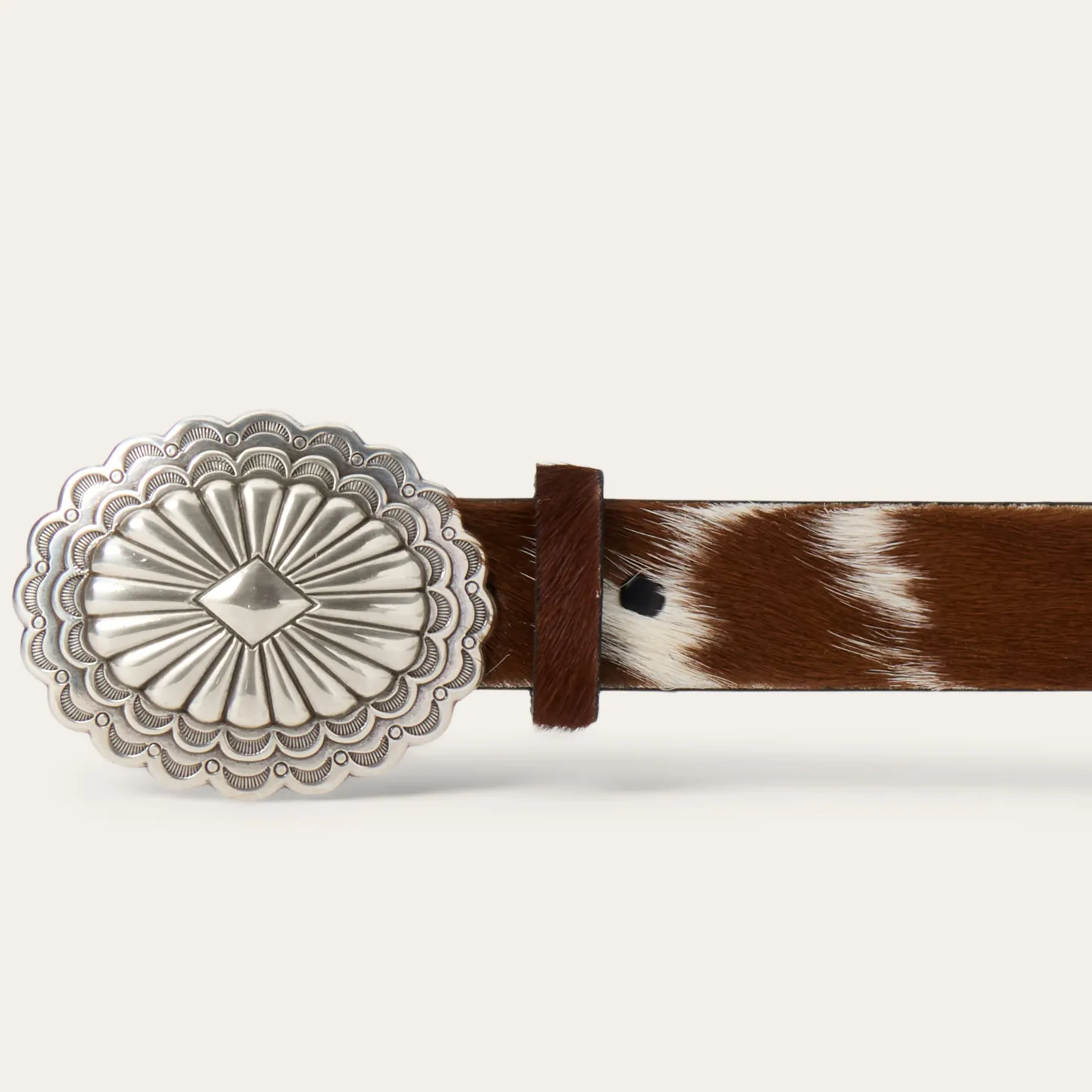Hair-On-Hide Southwestern Buckle Belt