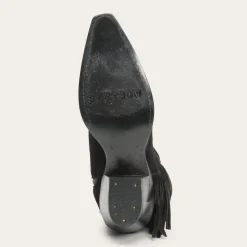 Halle Suede Fringe Side Zip Boot