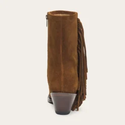 Halle Suede Fringe Side Zip Boot