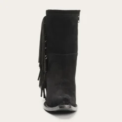 Halle Suede Fringe Side Zip Boot