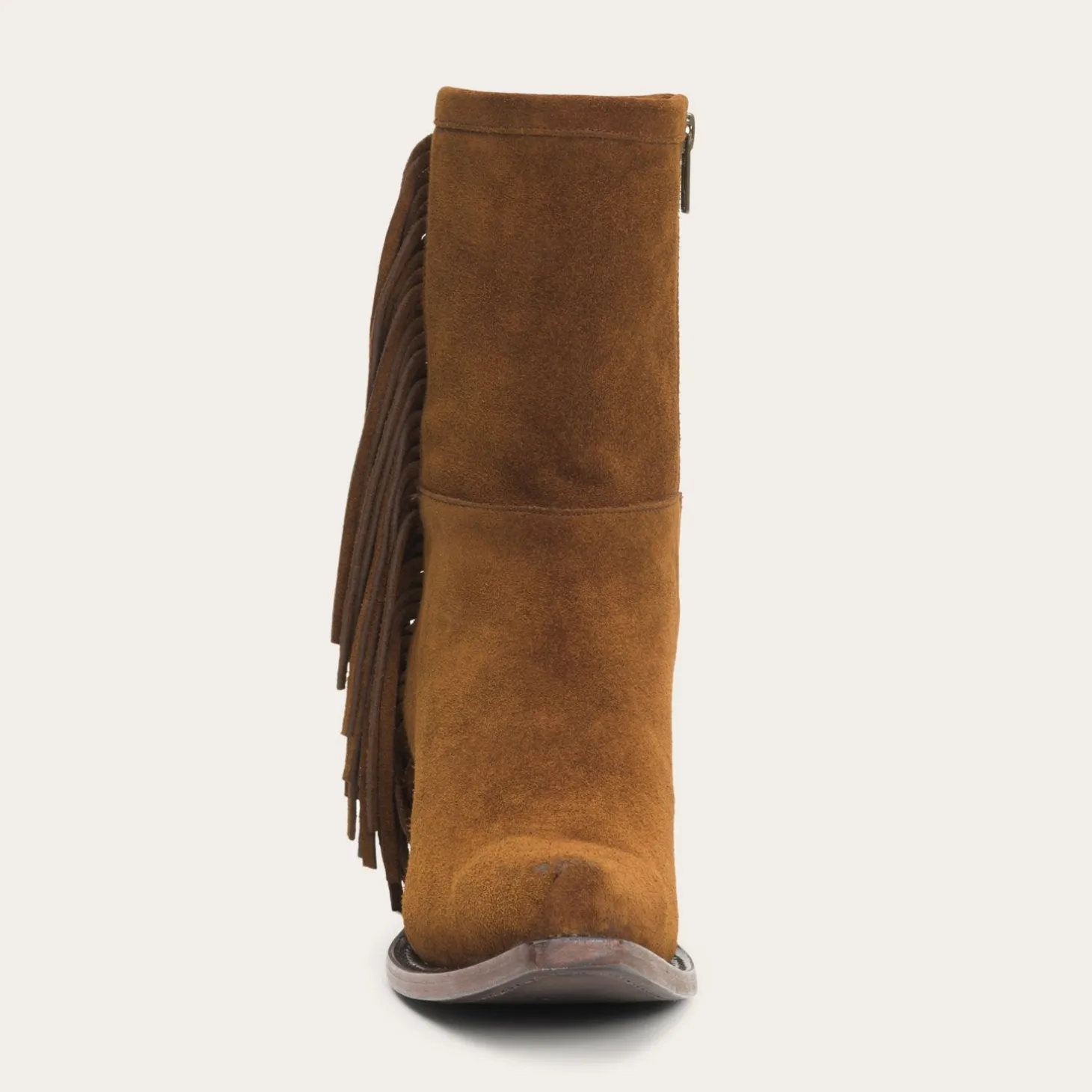 Halle Suede Fringe Side Zip Boot