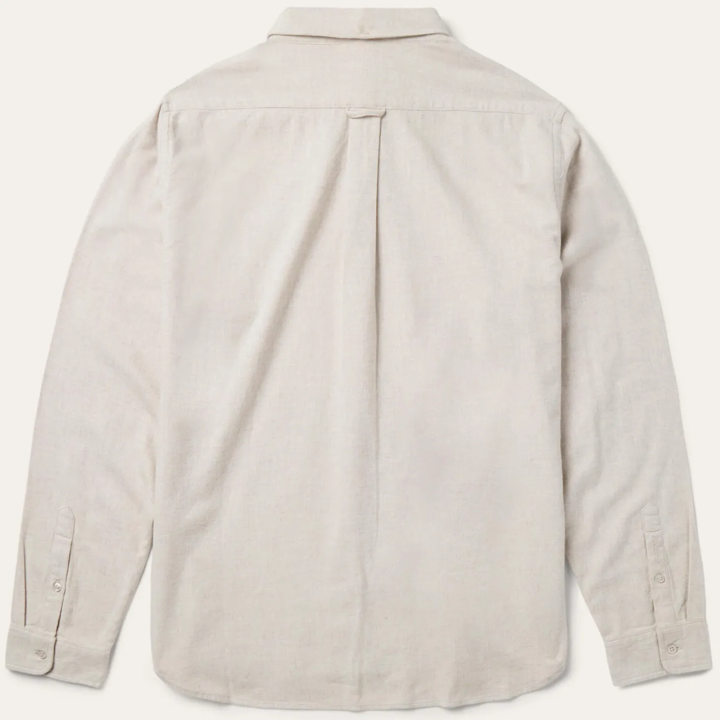 Heathered Flannel Button-Down Shirt