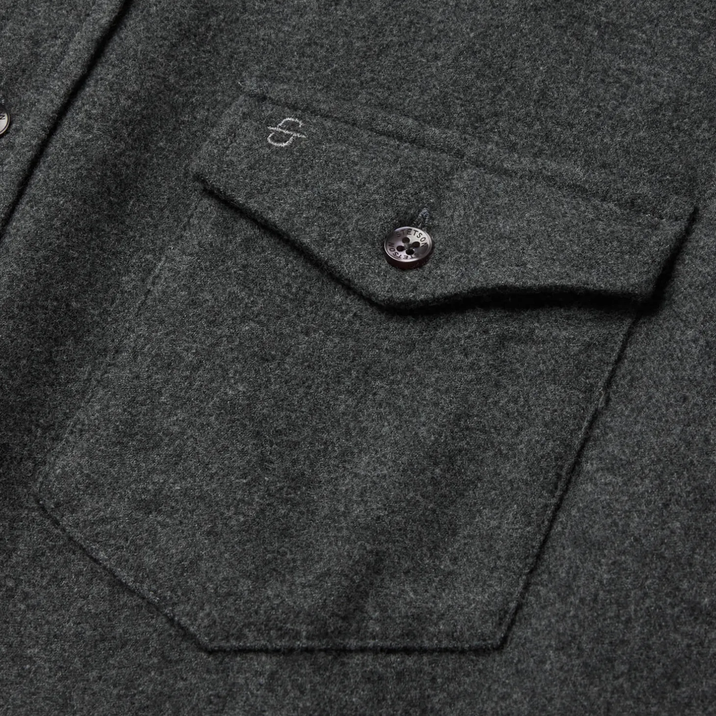 Heathered Flannel Button-Down Shirt