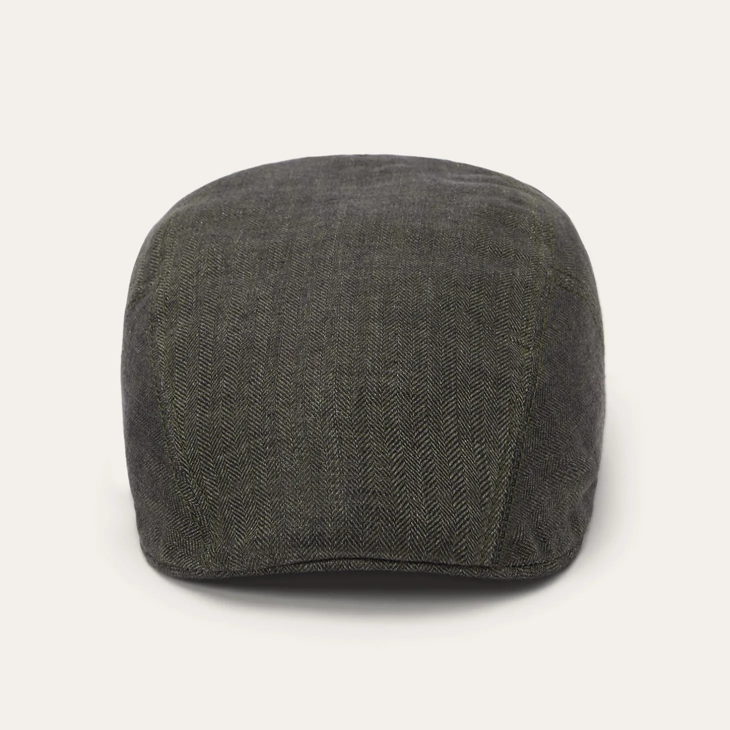 Herringbone Linen Ivy Cap