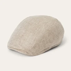 Herringbone Linen Ivy Cap