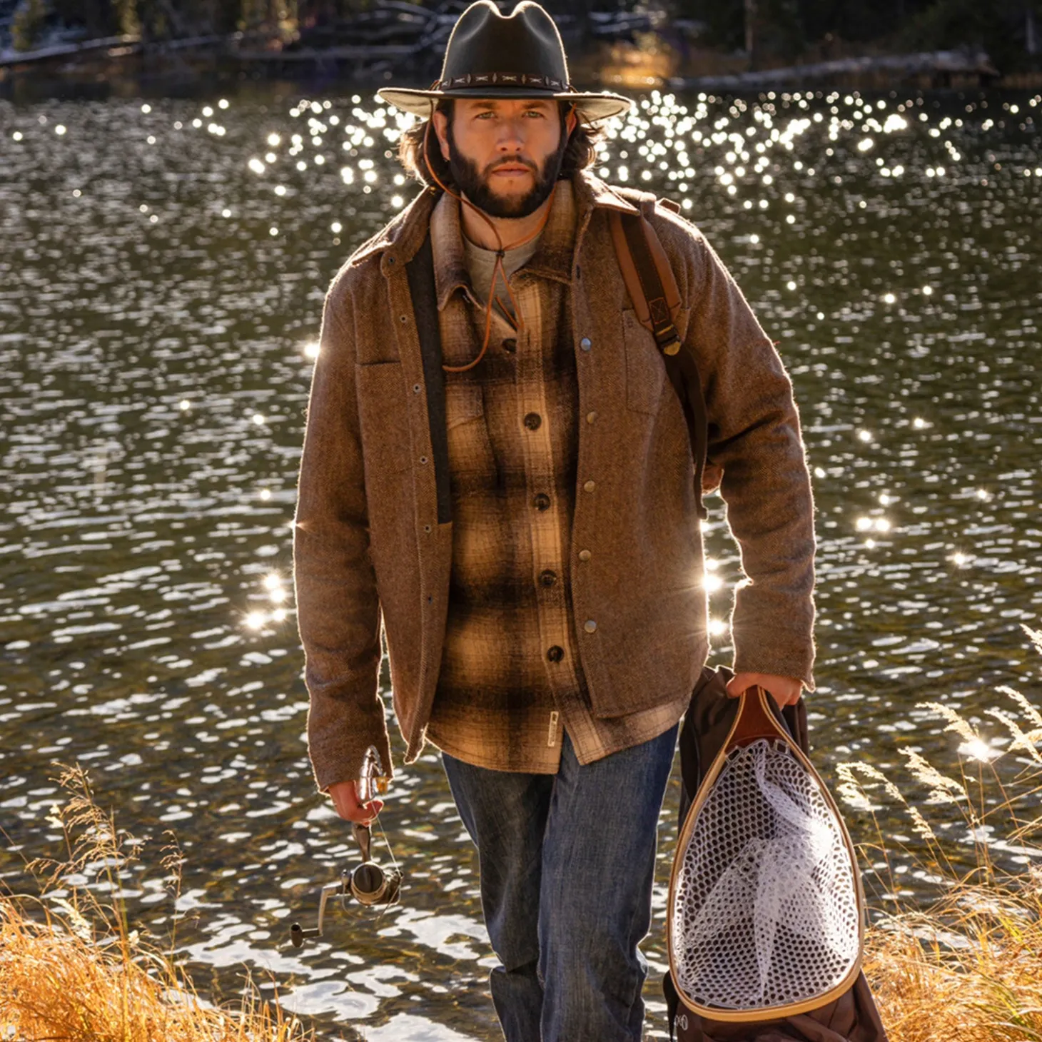 Herringbone Shirt Jacket