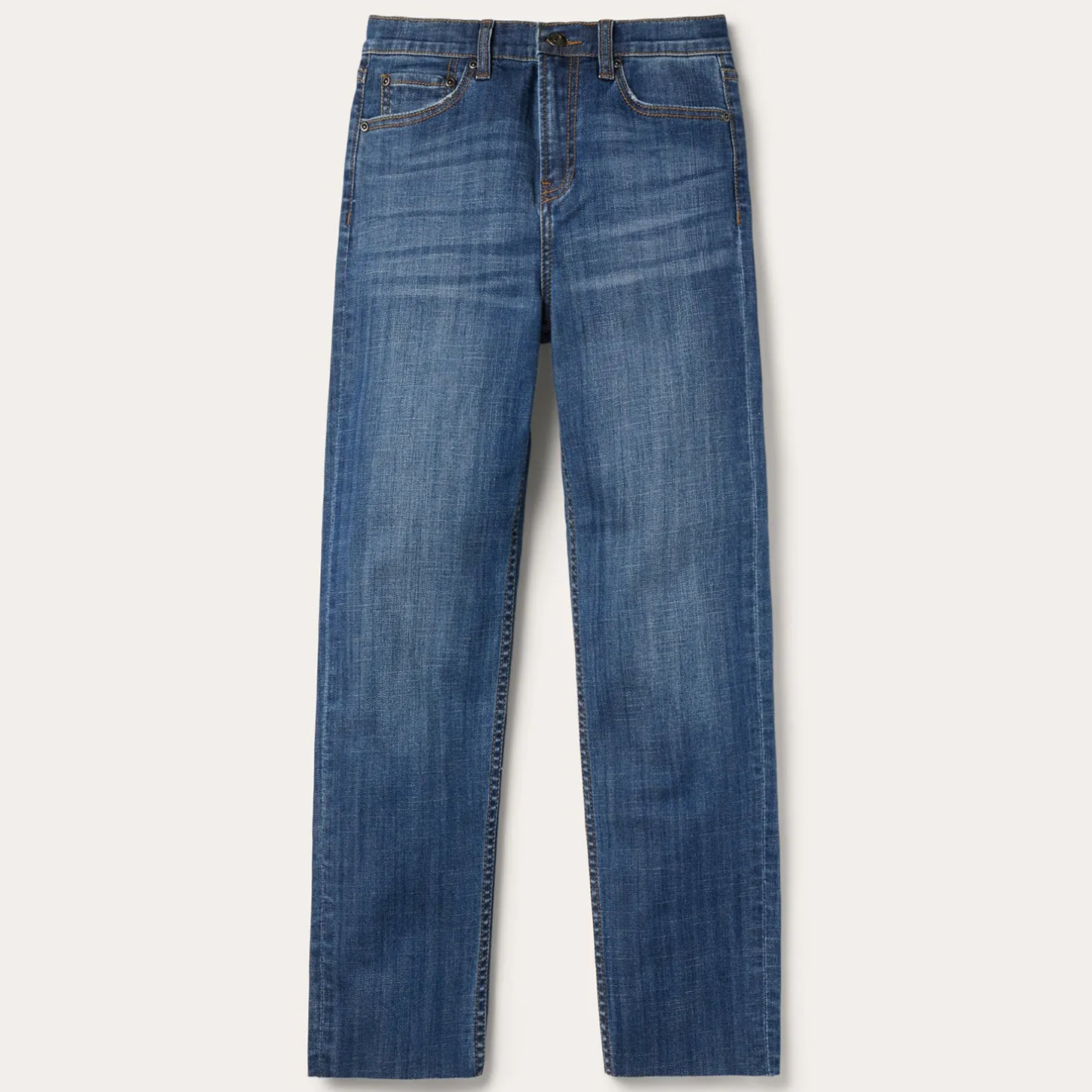 915 High Rise Straight Fit Crop Jeans