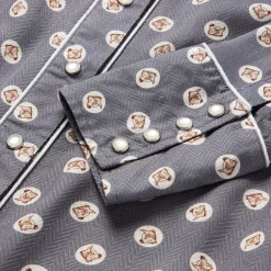 Horse Pennies Print Western Shirt
