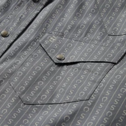 Horseshoe Stripe Print Shirt