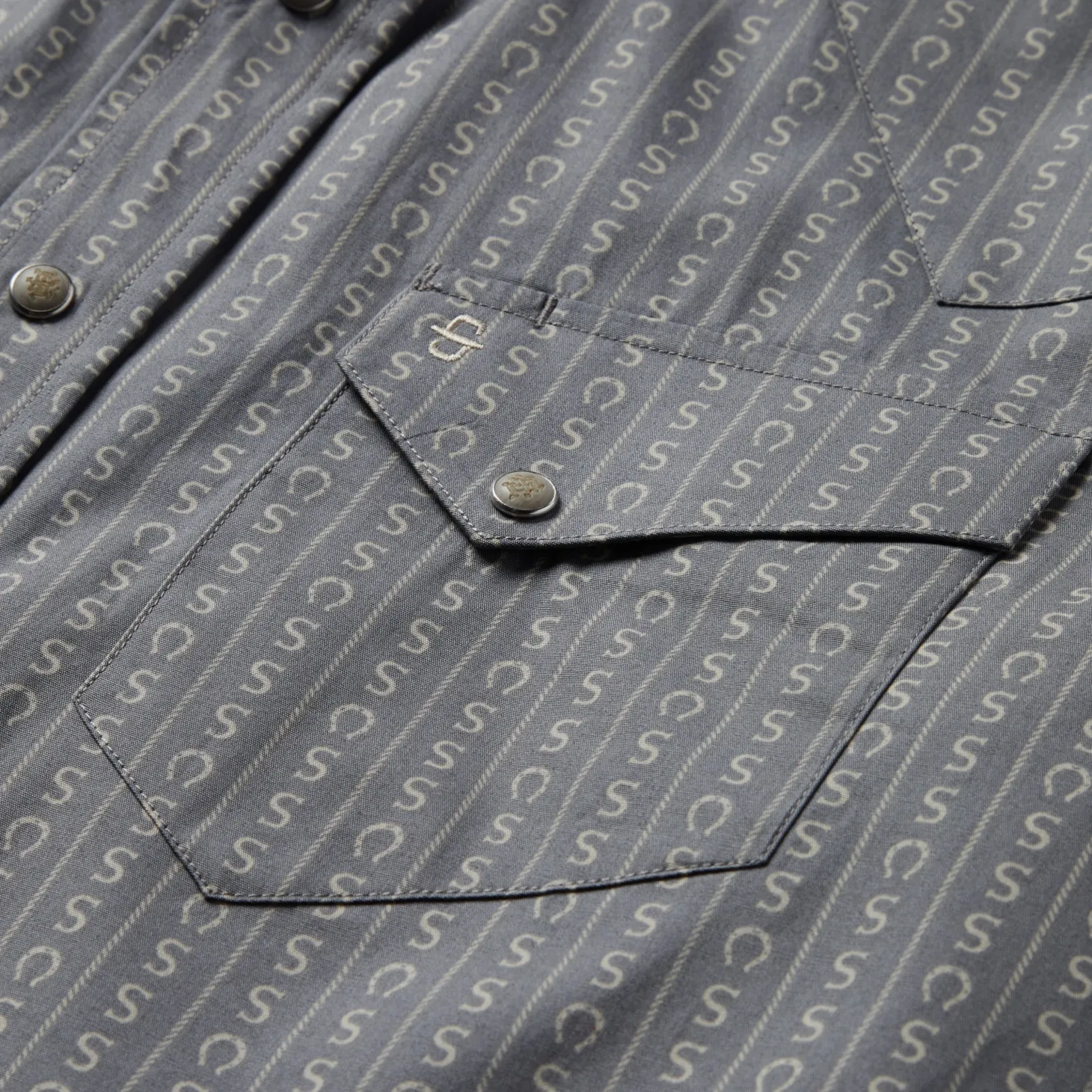 Horseshoe Stripe Print Shirt