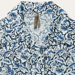 Indigo Tapestry Print Shirt