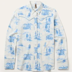 Indigo Trail Print Shirt