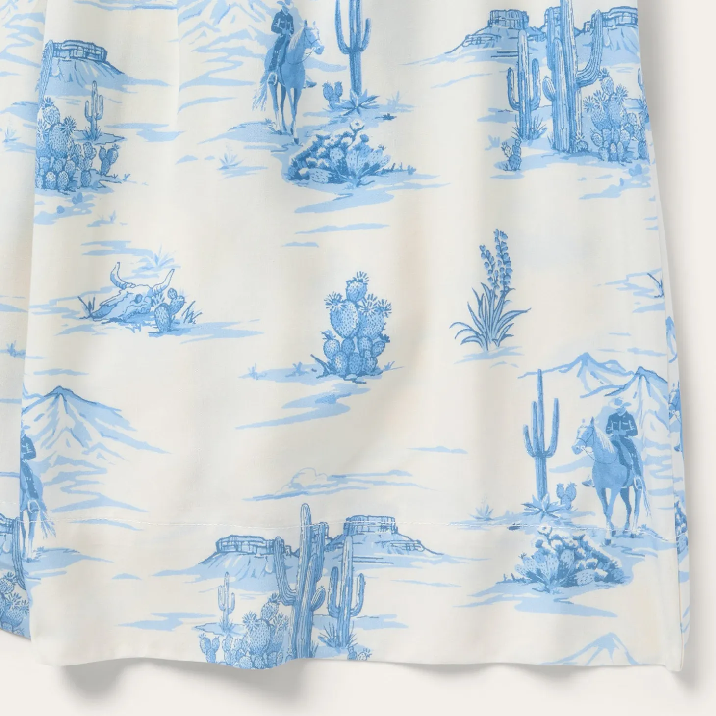 Indigo Trail Print Skirt
