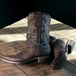 Iris Mid-Calf Embroidered Boot