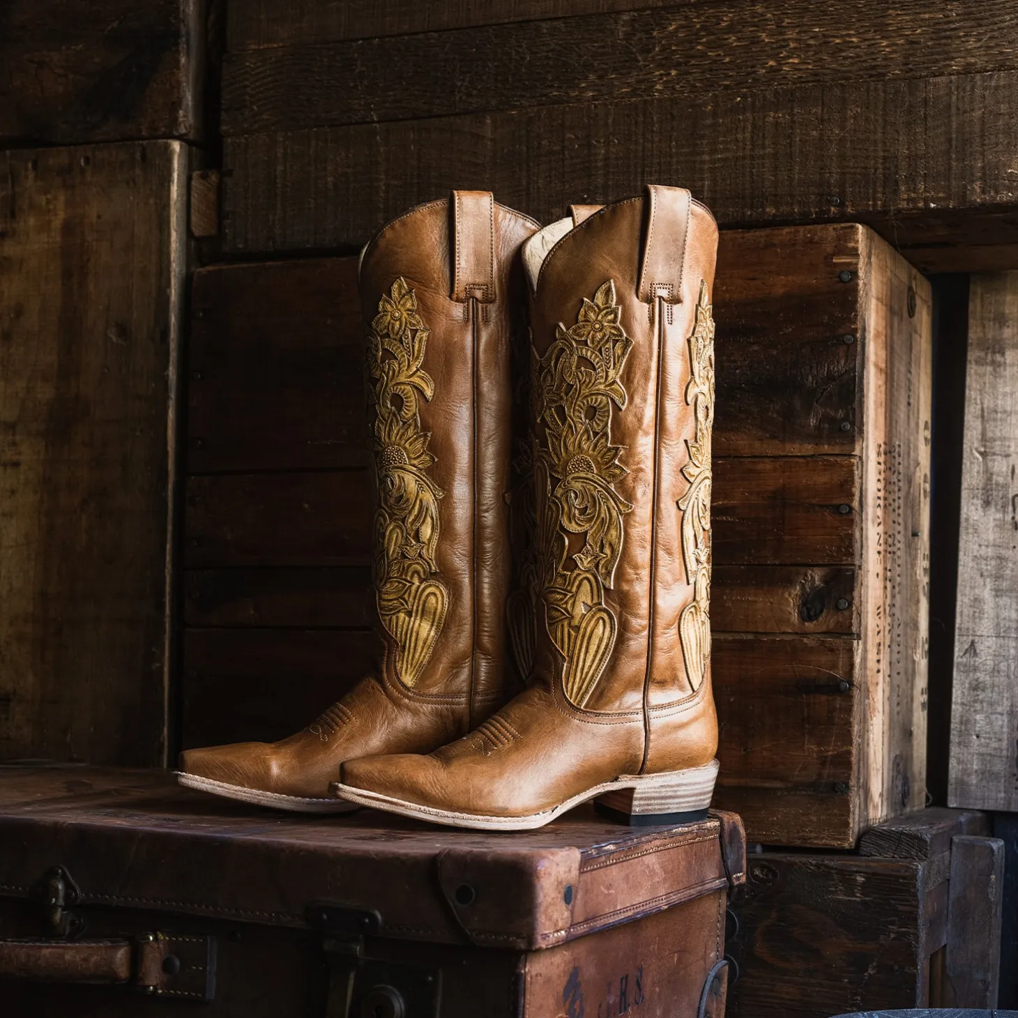 Jules Hand Tooled Leather Boot