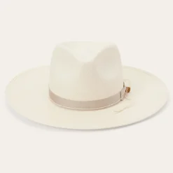 JW Marshall Straw Flat Brim Hat