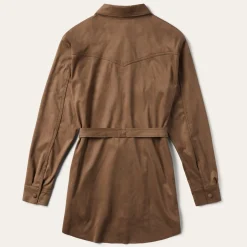 Khaki Suede Western Shirt