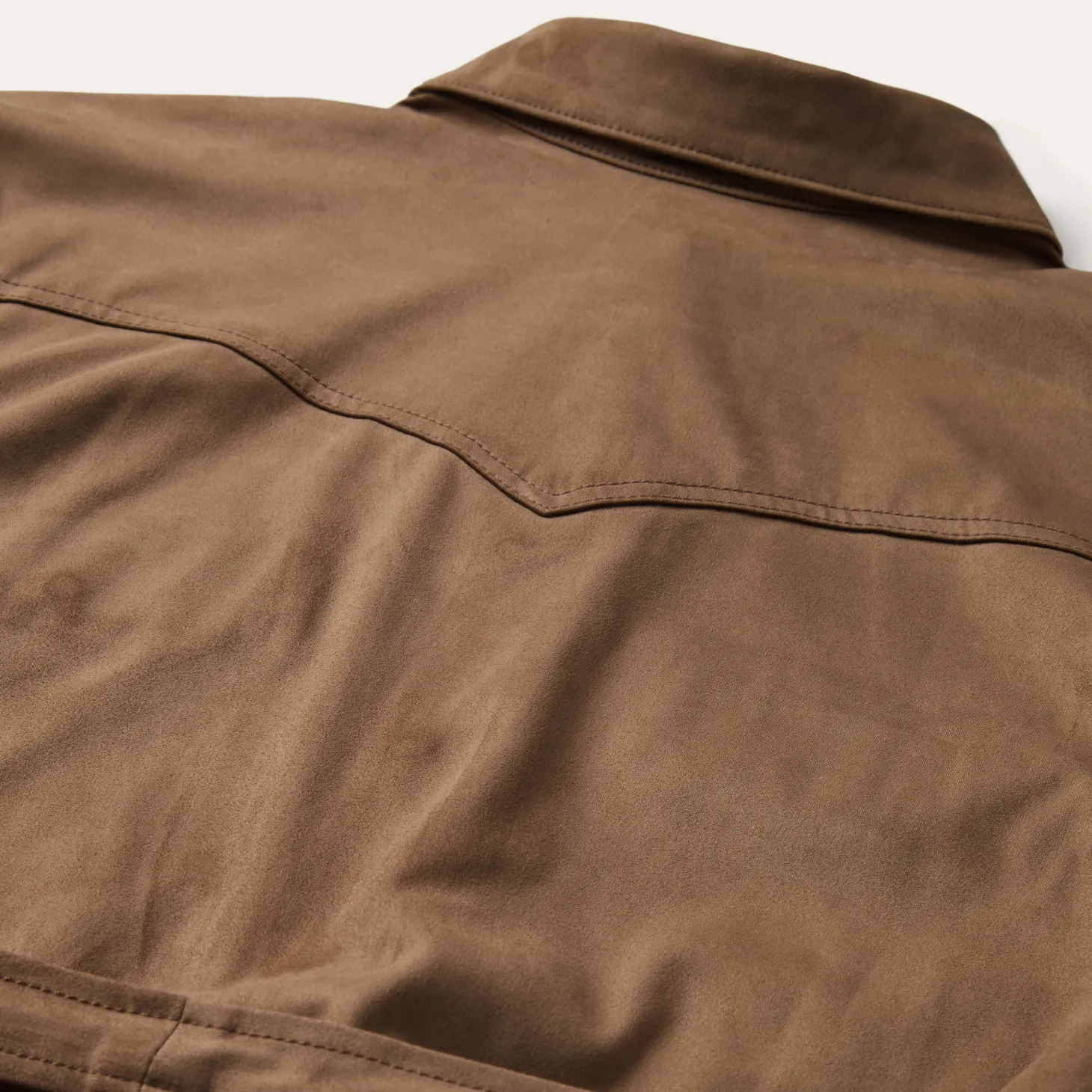 Khaki Suede Western Shirt