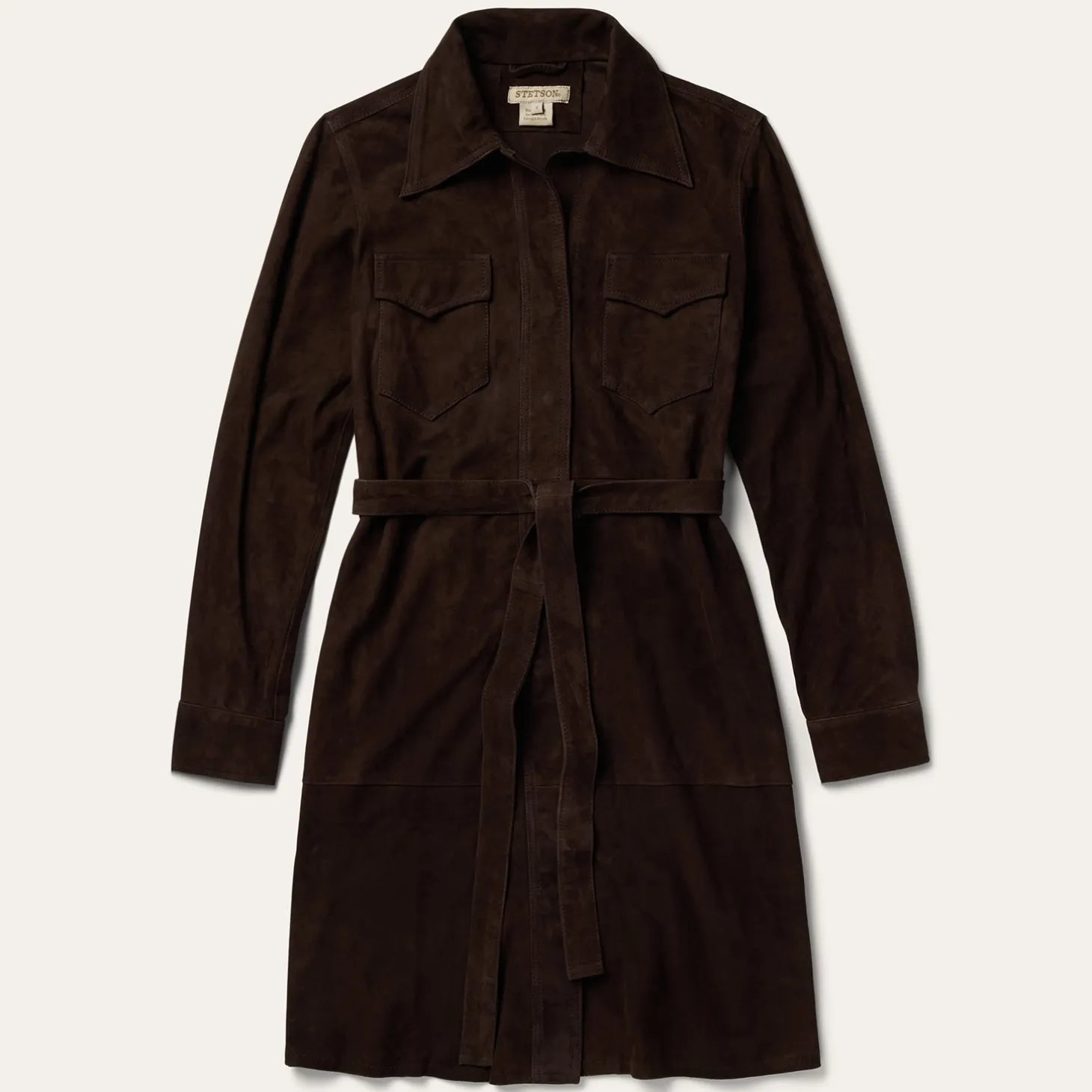 Lambskin Shirt Dress